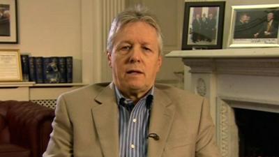 Northern Ireland First Minister Peter Robinson on The Andrew Marr Show