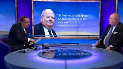 Andrew Neil and Eric Pickles