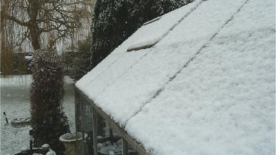 Snow in Norton, Malton, North Yorkshire