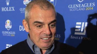 Europe's 2014 Ryder Cup captain Paul McGinley