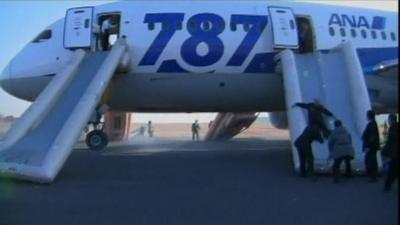 Man being rescued from plane