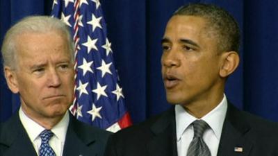 Vice-President Joe Biden and President Barack Obama