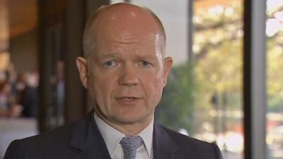 Foreign Secretary William Hague