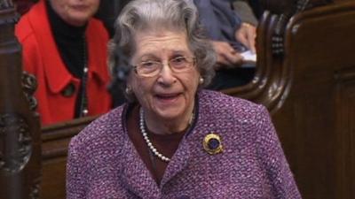 Baroness Trumpington in the House of Lords