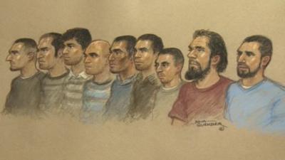 The nine men, from Berkshire and Oxfordshire, are accused of sexually exploiting six girls, aged between 11 and 15