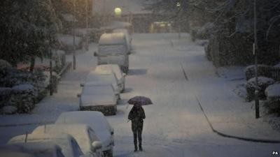 Snowy street