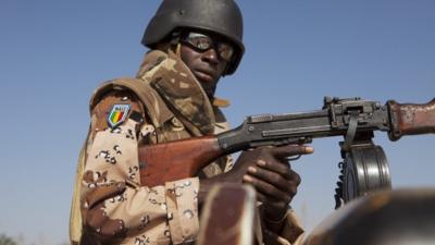 A Malian soldier - 16 January 2013