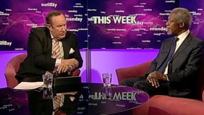 Andrew Neil and Kofi Annan