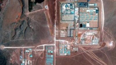 Satellite image of the In Amenas gas plant