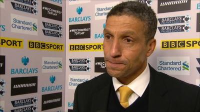 Norwich manager Chris Hughton