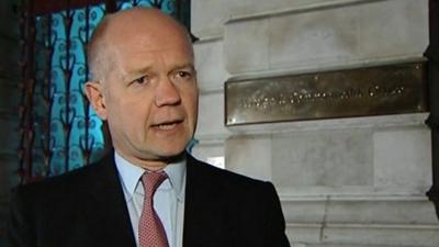 Foreign Secretary, William Hague