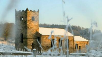 St Helen's Church in its new location at Beamish Museum