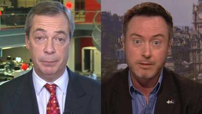 Nigel Farage and Alyn Smith