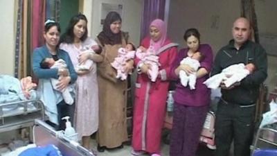 Four sets of twins held at hospital in Israel