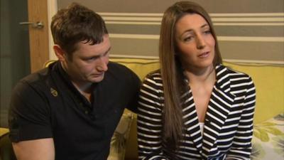 Sarah Schofield and her husband