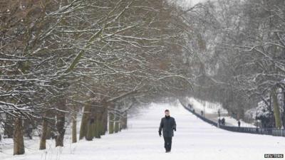 Snow in London