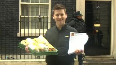 Subway's David Cameron in Downing Street