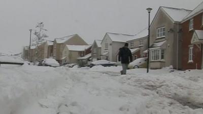 Snowy street