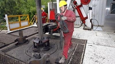 Drilling for gas in China