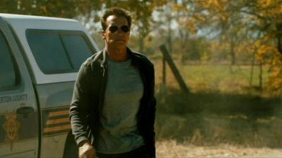 Arnold Schwarzenegger in a scene from The Last Stand