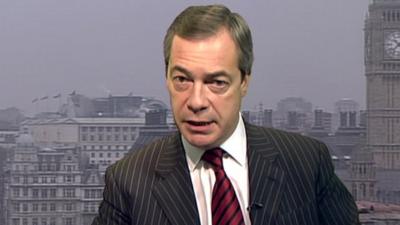 UKIP leader, Nigel Farage