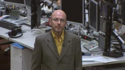 Wayne Hemingway in BBC newsroom