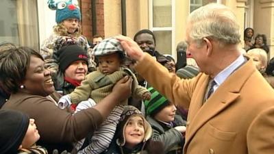 Prince Charles in Northampton