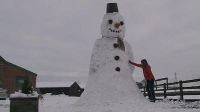 Giant snowman