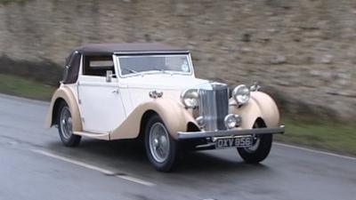 The 1937 MG sportscar