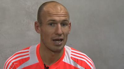 Bayern Munich midfielder Arjen Robben