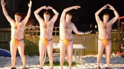 Wiltshire "Let's get naked in the snow" Facebook page