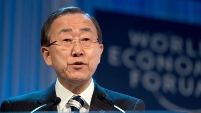 Ban Ki-Moon at the World Economic Forum in Davos