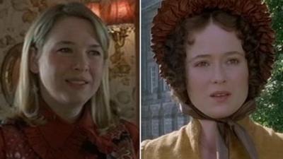 Scenes from Bridget Jones's Diary and Prode and Prejudice