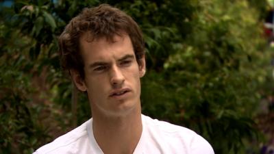 Andy Murray talking to BBC Sport