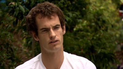 Andy Murray talking to BBC Sport