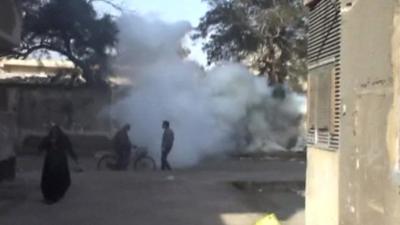 Tear gas in Port Said