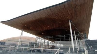 The Senedd in Cardiff