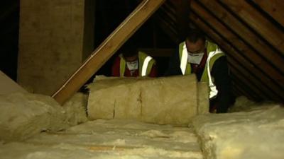 Loft being insulated