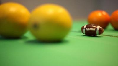 Lemons, tangerines and a tiny American football