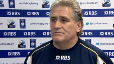 Scotland interim head coach Scott Johnson