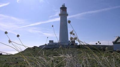 Flat Holm Island lighthouse