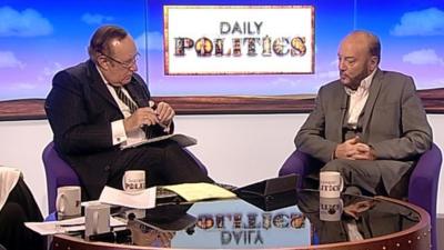 Andrew Neil and George Galloway