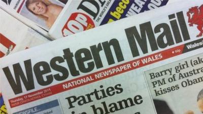 Western Mail front page