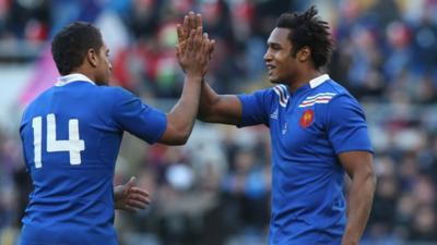 Benjamin Fall celebrates France try