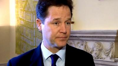 Liberal Democrat leader Nick Clegg