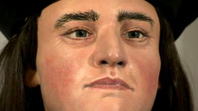 Reconstructed face of Richard III