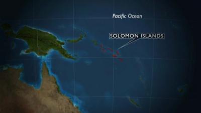 Map showing the Solomon Islands