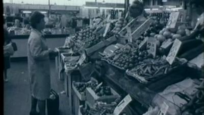 Old footage of market