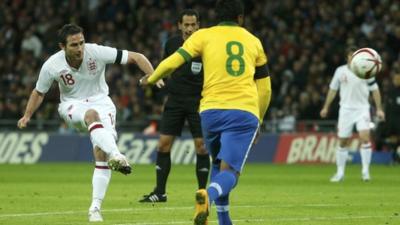 Frank Lampard scores for England