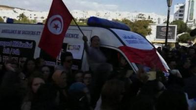 Tunisian protesters